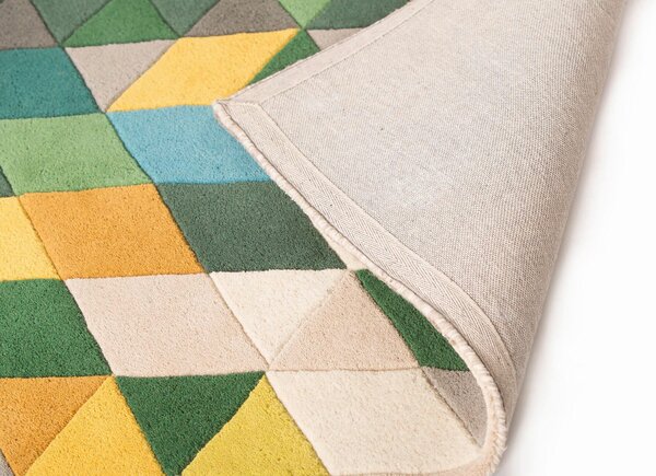 VLNENÝ KOBEREC, 170/120 cm zelená, viacfarebná Flair Rugs - Online Only bytové doplnky, Online Only