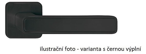 Dverné kovanie TWIN INNER FREE P660 bez výplne (CM), kľučka-kľučka, Otvor pre obyčajný kľúč BB, Twin CM (čierny mat)