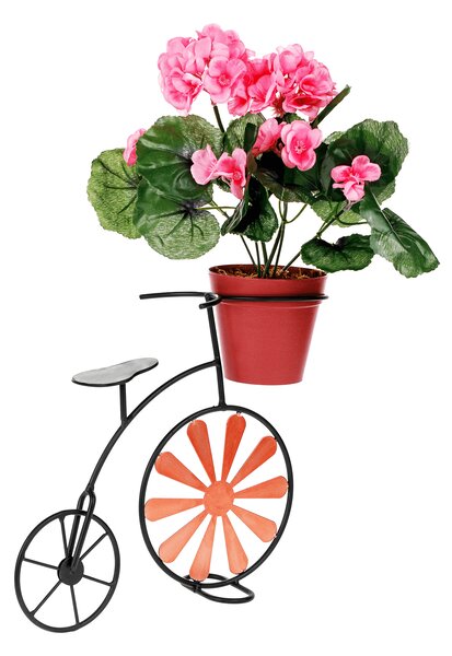 NovýNábytok.sk Retro kvetináč v tvare bicykla Esca (bordová + čierna). Vlastná spoľahlivá doprava až k Vám domov. 1028843