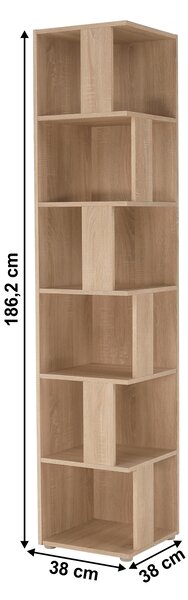NovýNábytok.sk Regál Kodaro (dub sonoma). Vlastná spoľahlivá doprava až k Vám domov. 1033951