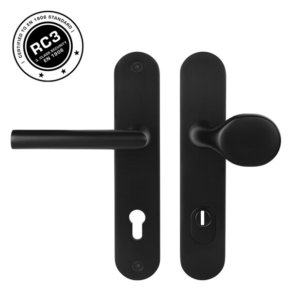 MPK - SECURO A01 PLUS - SO M1 FAVORIT madlo/kľučka 72 mm Čierna matná