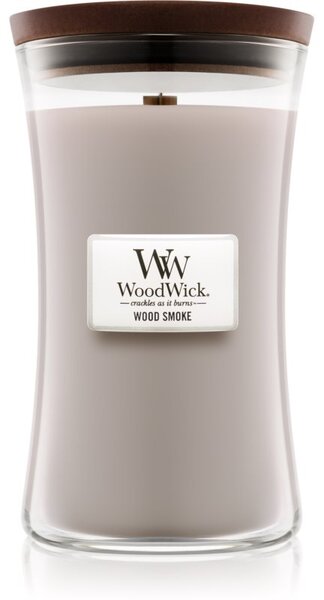 Woodwick Wood Smoke vonná sviečka s dreveným knotom 609.5 g