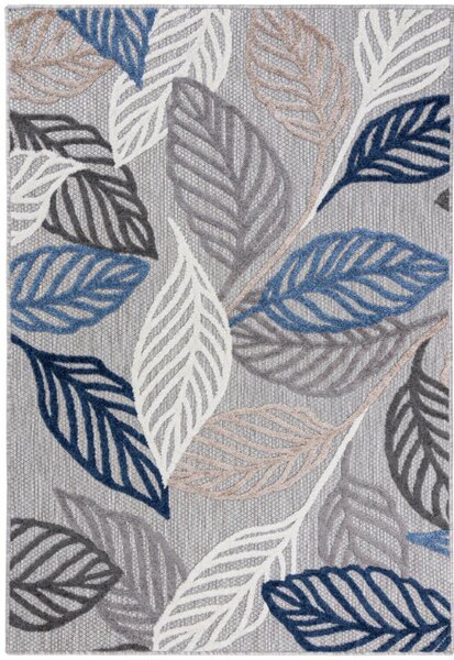 Kusový koberec Listy sivý 120x170cm