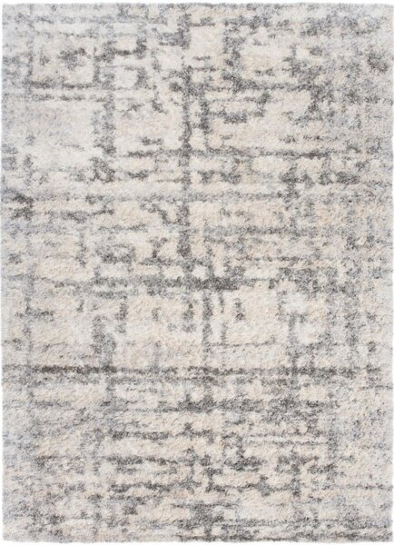 Kusový koberec shaggy Mert krémovo sivý 80x150cm