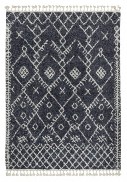 Kusový koberec Shaggy Akira šedý 140x190cm