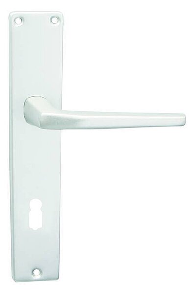 Dverné kovanie COBRA UNIVERSAL (F1 - strieborný elox), kľučka-kľučka, Otvor pre obyčajný kľúč BB, COBRA F1 (strieborný elox), 72 mm