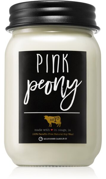 Milkhouse Candle Co. Farmhouse Pink Peony vonná sviečka Mason Jar 368 g