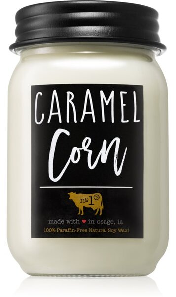 Milkhouse Candle Co. Farmhouse Caramel Corn vonná sviečka Mason Jar 368 g