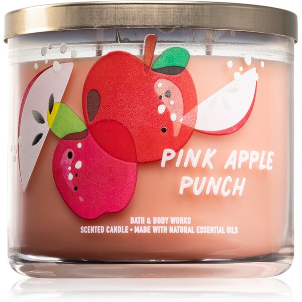 Bath & Body Works Pink Apple Punch vonná sviečka 411 g