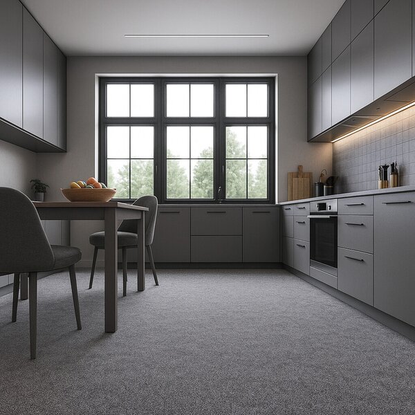Condor Carpets , Koberec metráž Extreme 73, na mieru, šíře 4m, šedá, ab (mriežka), chodba / predsieň