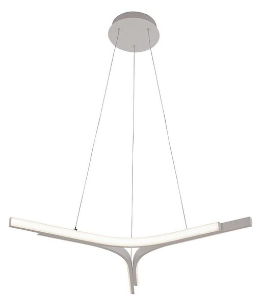 LED luster na lanku ALTA LED/30W/230V strieborný