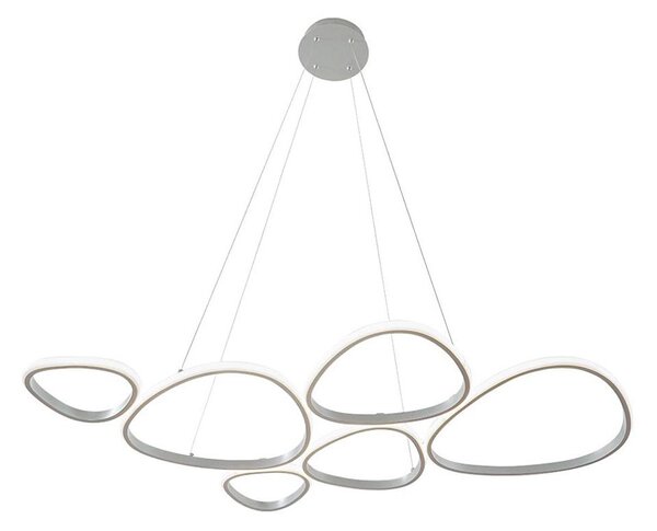 LED luster na lanku HELIX LED/61W/230V strieborný