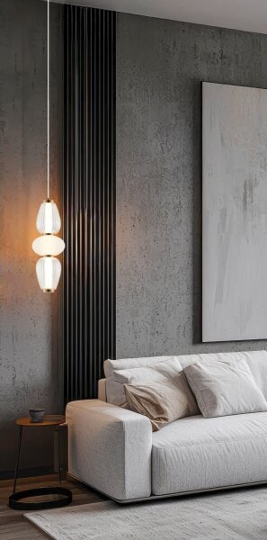 Závesný LED luster na lankách SHINY LED/17W/230V biela/zlatá