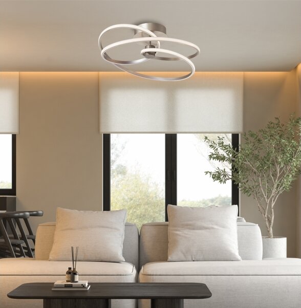 LED Prisadený luster CORT LED/40W/230V strieborný