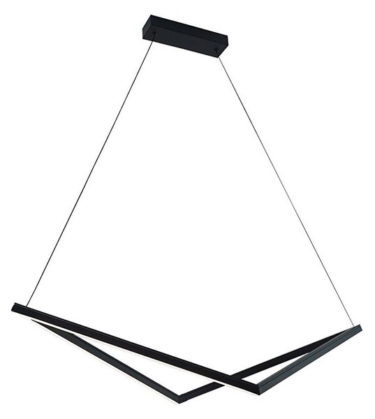 LED luster na lanku ISLA LED/32W/230V čierny