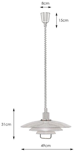 Markslöjd 102281 - Sťahovací luster KIKRENES 1xE27/60W/230V