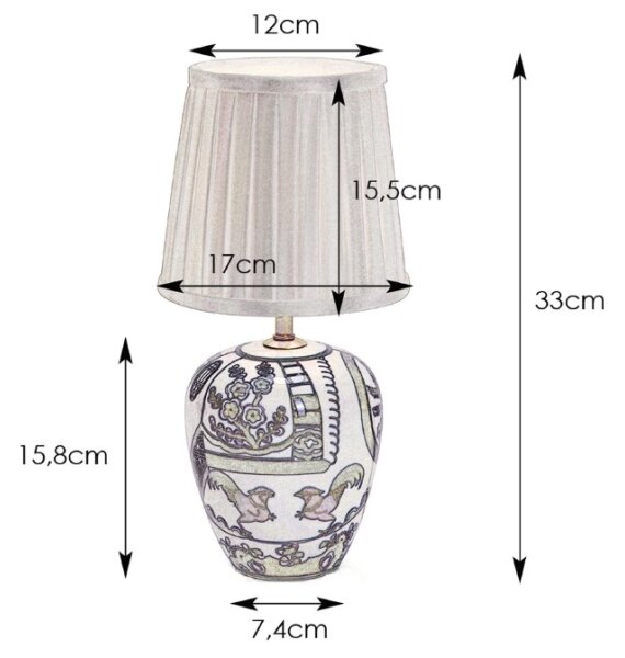 Markslöjd 104999 - Stolná lampa GÖTEBORG 1xE14/40W/230V