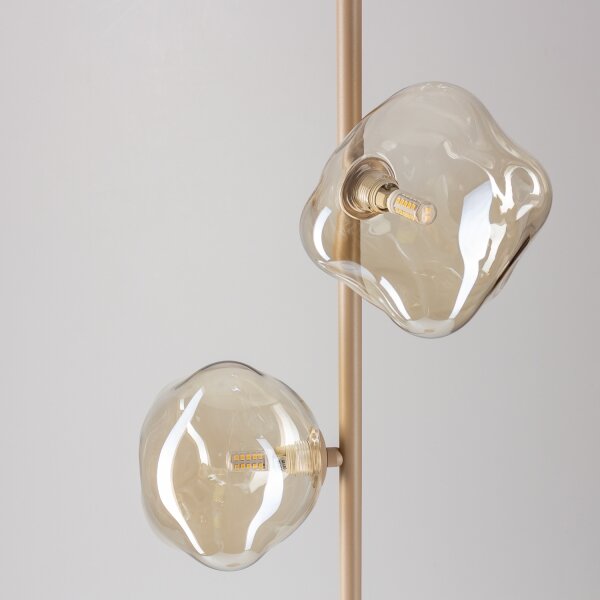 Brilagi - Stojacia lampa VULCANO 3xG9/8W/230V béžová/dymová béžová