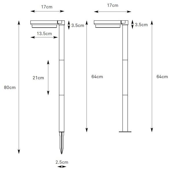 Markslöjd 108953 - LED stmievateľná solárna lampa FRAME LED/2W/3,7V 4000 mAh IP44