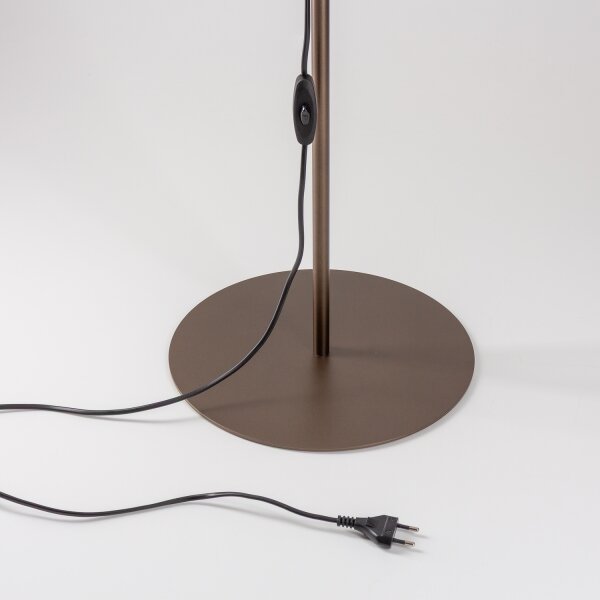 Brilagi - Stojacia lampa VULCANO 3xG9/8W/230V bronzová/dymová béžová