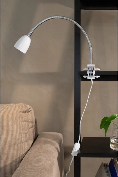 Markslöjd 106091 - LED Stolná lampa s klipom TULIP LED/3W/230V biela