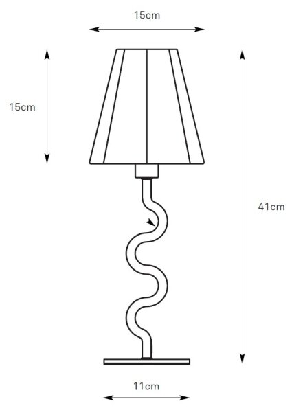 Markslöjd 109171 - Stolová lampa VEYA 1xE14/40W/230V ľan/čierna