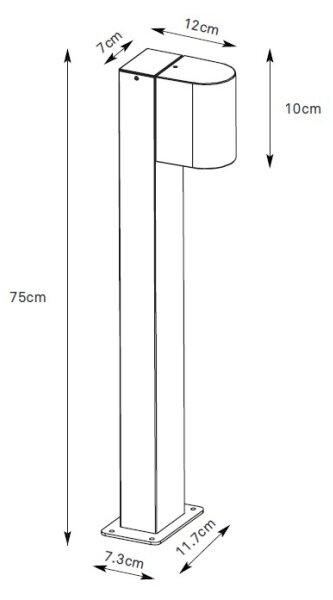 Markslöjd 109113 - Stmievateľná vonkajšia LED lampa ALOR LED/4,9W/230V IP65 čierna