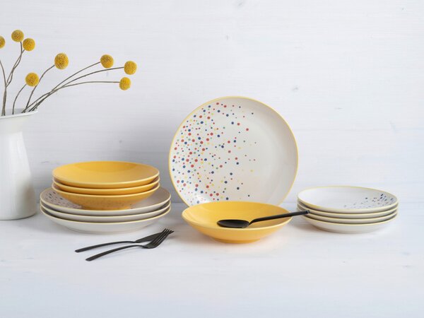 JEDÁLENSKÝ SERVIS Joy Gelb-bunt 12-dielne Creatable - Online Only bytové doplnky, Online Only