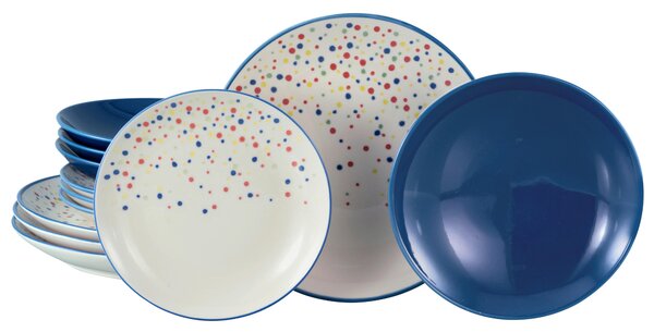 JEDÁLENSKÝ SERVIS Joy Blau-bunt 12-dielne Creatable - Online Only bytové doplnky, Online Only