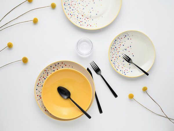 JEDÁLENSKÝ SERVIS Joy Gelb-bunt 12-dielne Creatable - Online Only bytové doplnky, Online Only