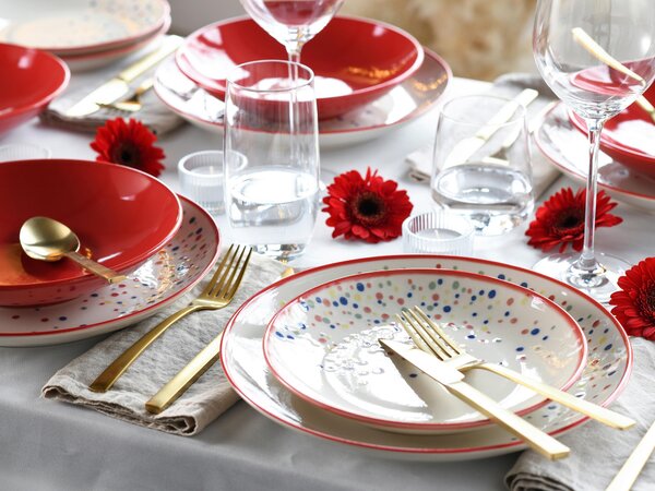 JEDÁLENSKÝ SERVIS Joy Rot-bunt 12-dielne Creatable - Online Only bytové doplnky, Online Only