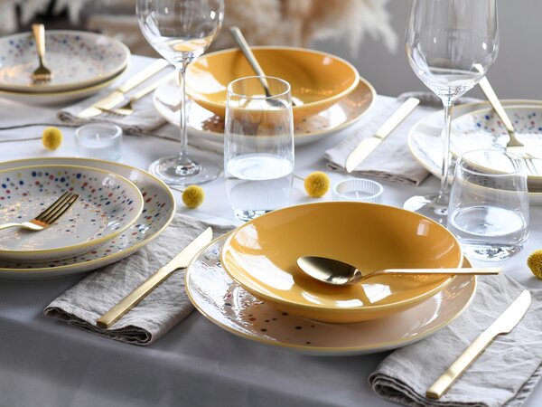 JEDÁLENSKÝ SERVIS Joy Gelb-bunt 12-dielne Creatable - Online Only bytové doplnky, Online Only