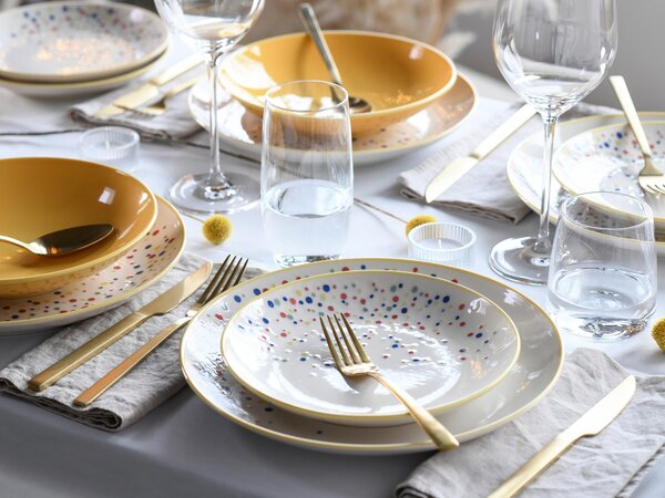 JEDÁLENSKÝ SERVIS Joy Gelb-bunt 12-dielne Creatable - Online Only bytové doplnky, Online Only