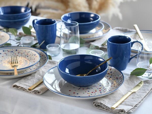 KOMBINOVANÝ SERVIS Joy Blau-bunt 16-dielne Creatable - Online Only bytové doplnky, Online Only