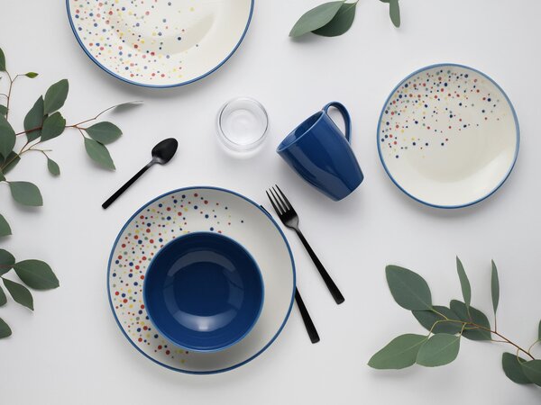 KOMBINOVANÝ SERVIS Joy Blau-bunt 16-dielne Creatable - Online Only bytové doplnky, Online Only