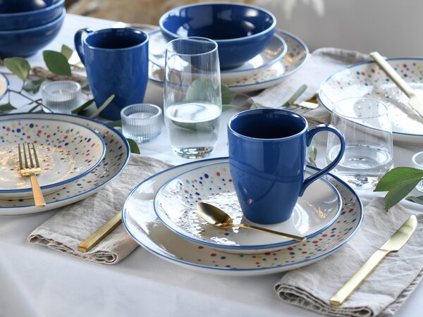 KOMBINOVANÝ SERVIS Joy Blau-bunt 16-dielne Creatable - Online Only bytové doplnky, Online Only