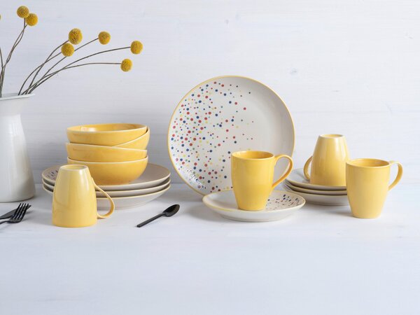 KOMBINOVANÝ SERVIS Joy Gelb-bunt 16-dielne Creatable - Online Only bytové doplnky, Online Only