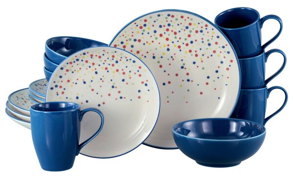 KOMBINOVANÝ SERVIS Joy Blau-bunt 16-dielne Creatable - Online Only bytové doplnky, Online Only