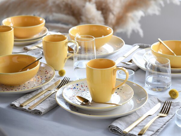 KOMBINOVANÝ SERVIS Joy Gelb-bunt 16-dielne Creatable - Online Only bytové doplnky, Online Only