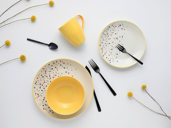 KOMBINOVANÝ SERVIS Joy Gelb-bunt 16-dielne Creatable - Online Only bytové doplnky, Online Only
