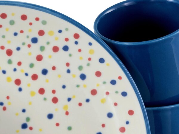 KOMBINOVANÝ SERVIS Joy Blau-bunt 16-dielne Creatable - Online Only bytové doplnky, Online Only