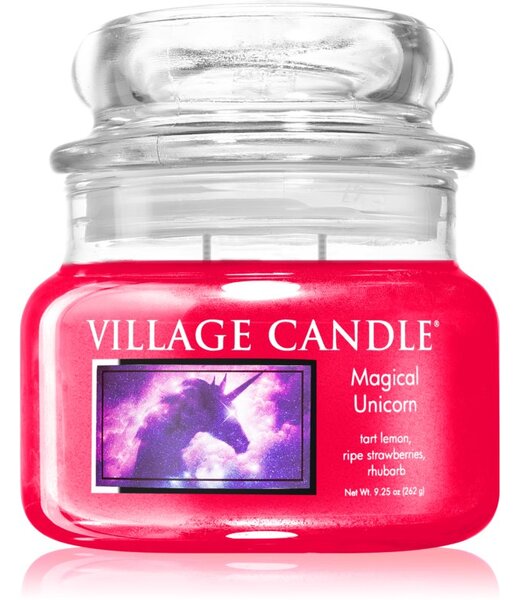 Village Candle Magical Unicorn vonná sviečka (Glass Lid) 262 g
