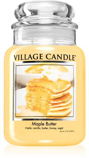 Village Candle Maple Butter vonná sviečka (Glass Lid) 602 g