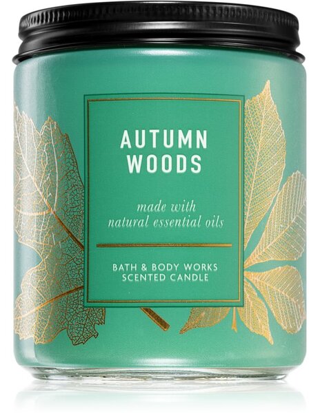 Bath & Body Works Autumn Woods vonná sviečka 198 g
