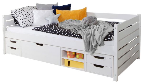 POSTEĽ S ÚLOŽNÝM PRIESTOROM, 90/200 cm biela MID.YOU - Detské izby, Online Only