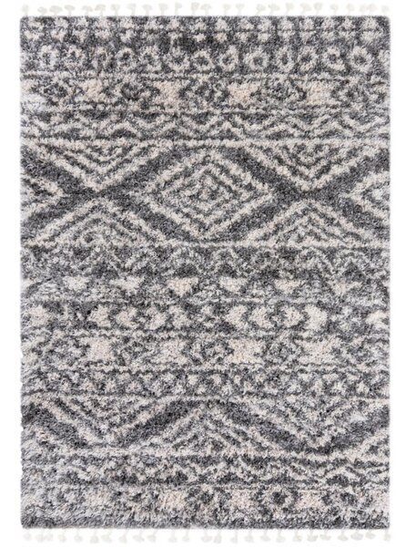 Kusový koberec shaggy Acama sivý 160x229cm
