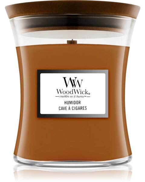 Woodwick Humidor vonná sviečka s dreveným knotom 85 g