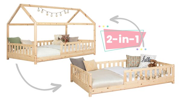 DOMČEKOVÁ POSTEĽ, 90/200 cm prírodná farba MID.YOU - Detské izby, Online Only