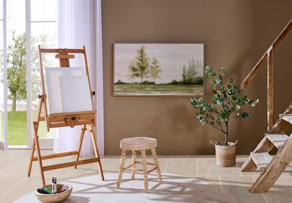 TABURETKA, drevo, 37/45 cm Ambia Home - Kreslá