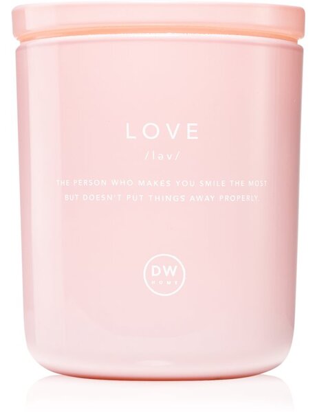DW Home Definitions LOVE Peony Apple vonná sviečka 264 g